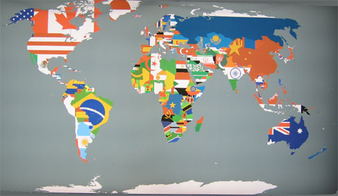 world flags portrayal