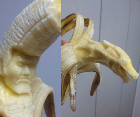 Sculpting banana