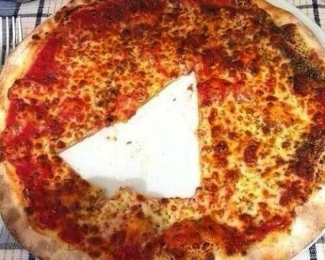 cut pizza