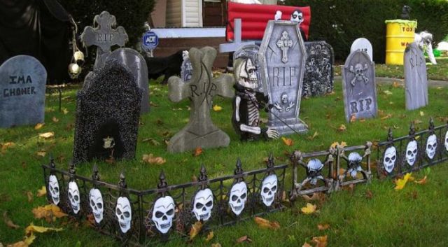 halloween cemetery