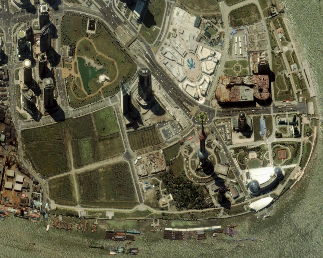 Satellite image of Shanghai