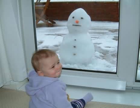 snowman on television